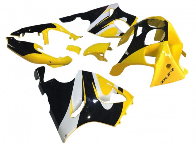 1996-2003 Yellow White Glossy Black Kawasaki ZX7R Motorcycle Fairings Canada