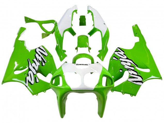 1996-2003 White Green Kawasaki ZX7R Motorcycle Fairings Canada