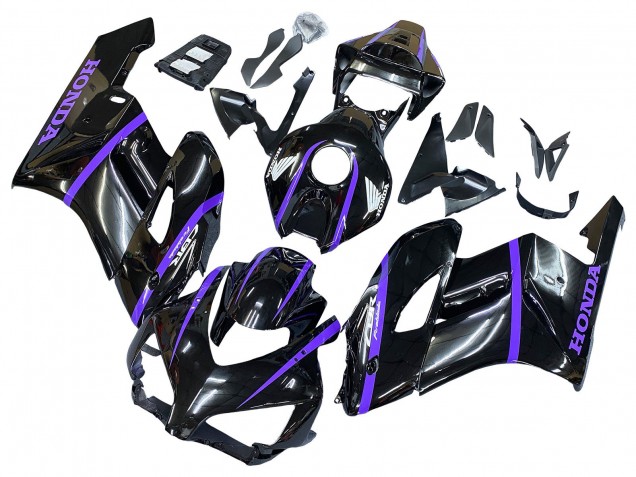 2004-2005 Glossy Black Purple Stripe Honda CBR1000RR Motorcycle Fairings Canada