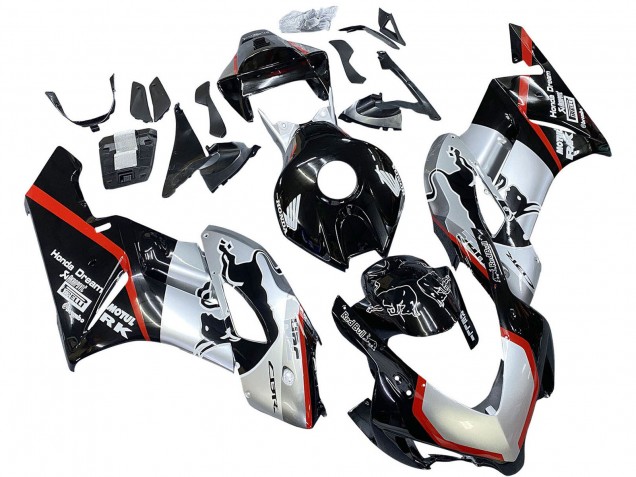 2004-2005 Silver Glossy Black Red Stripe Honda CBR1000RR Motorcycle Fairings Canada