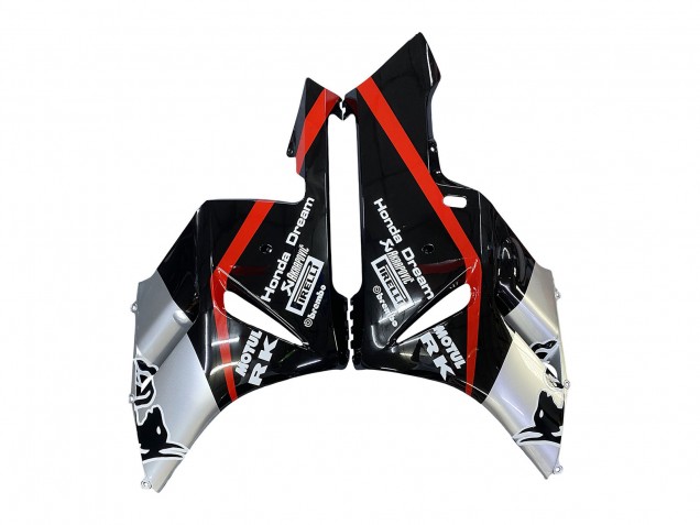 2004-2005 Silver Glossy Black Red Stripe Honda CBR1000RR Motorcycle Fairings Canada