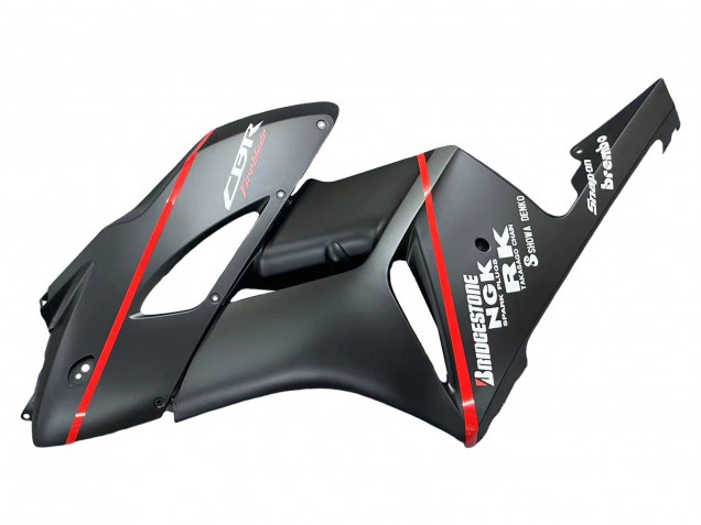 2004-2005 Glossy Black Glossy Grey Red Stripe Honda CBR1000RR Motorcycle Fairings Canada