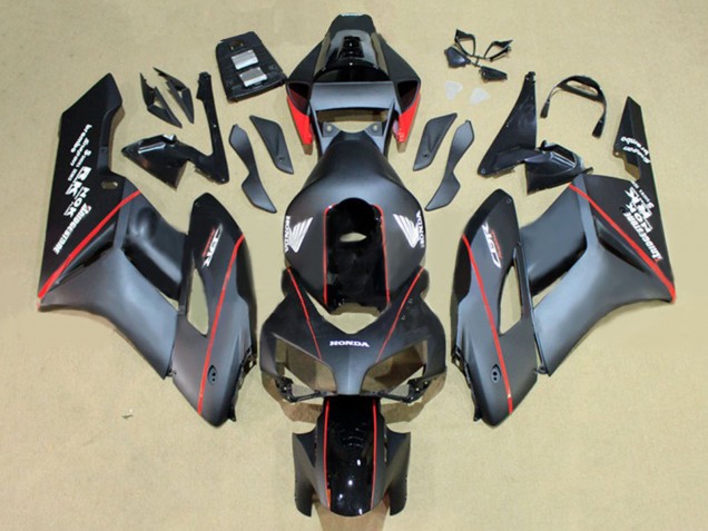 2004-2005 Glossy Black Glossy Grey Red Stripe Honda CBR1000RR Motorcycle Fairings Canada