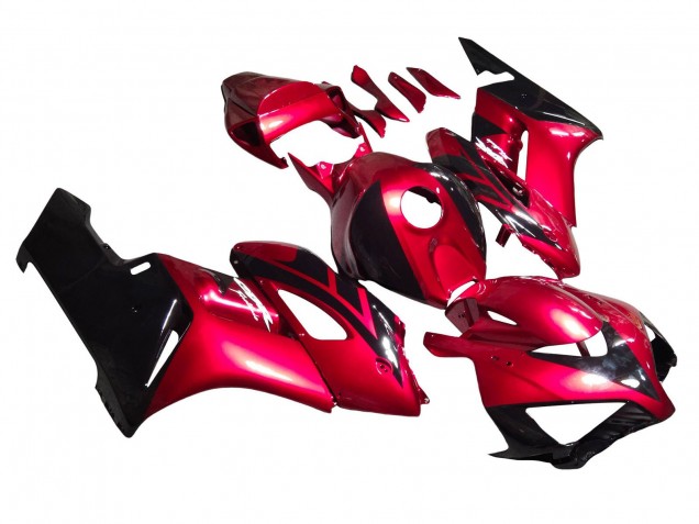 2004-2005 Red Glossy Black Stripe Honda CBR1000RR Motorcycle Fairings Canada