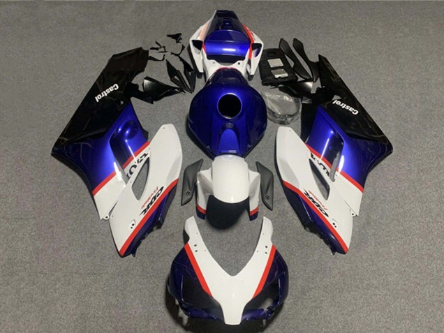 2004-2005 White Blue Red Castrol Honda CBR1000RR Motorcycle Fairings Canada