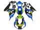 2006-2007 Blue Fluorescent Green Glossy Black Shark 46 Honda CBR1000RR Motorcycle Fairings Canada