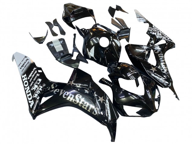 2006-2007 Glossy Black Gold SevenStars Honda CBR1000RR Motorcycle Fairings Canada