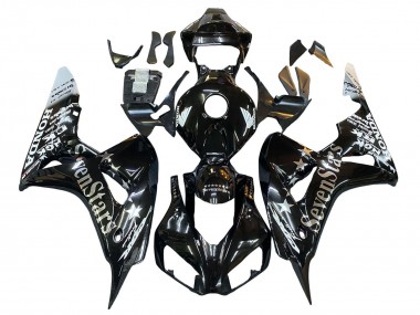 2006-2007 Glossy Black Gold SevenStars Honda CBR1000RR Motorcycle Fairings Canada