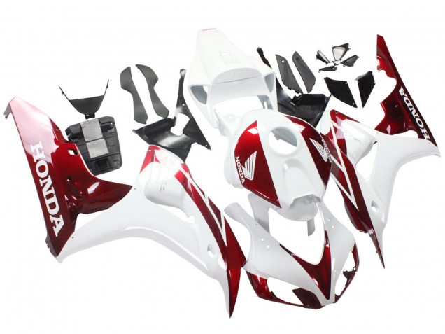 2006-2007 White Red Honda CBR1000RR Motorcycle Fairings Canada
