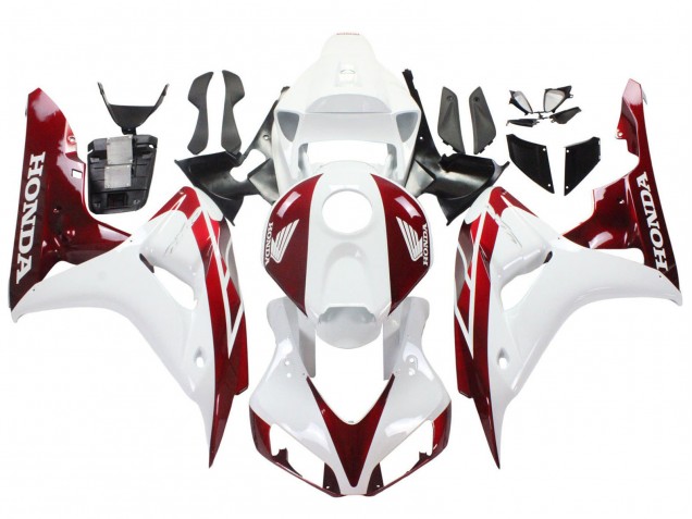 2006-2007 White Red Honda CBR1000RR Motorcycle Fairings Canada