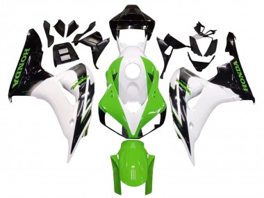 2006-2007 White Green Glossy Black Honda CBR1000RR Motorcycle Fairing Canada