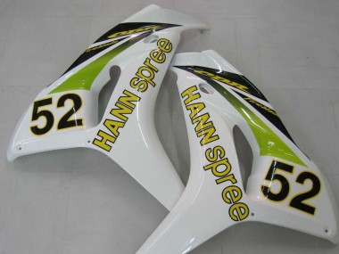 2006-2007 White Green Glossy Black Hannspree 52 Honda CBR1000RR Motorcycle Fairings Canada