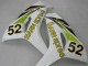 2006-2007 White Green Glossy Black Hannspree 52 Honda CBR1000RR Motorcycle Fairings Canada