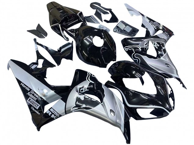 2006-2007 Silver Glossy Black Red Bull Honda CBR1000RR Motorcycle Fairings Canada