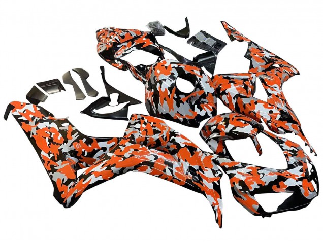 2006-2007 Black Orange Silver Camouflage Honda CBR1000RR Motorcycle Fairings Canada