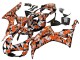 2006-2007 Black Orange Silver Camouflage Honda CBR1000RR Motorcycle Fairings Canada