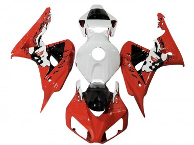 2006-2007 White Red Glossy Black Honda CBR1000RR Motorcycle Fairings Canada