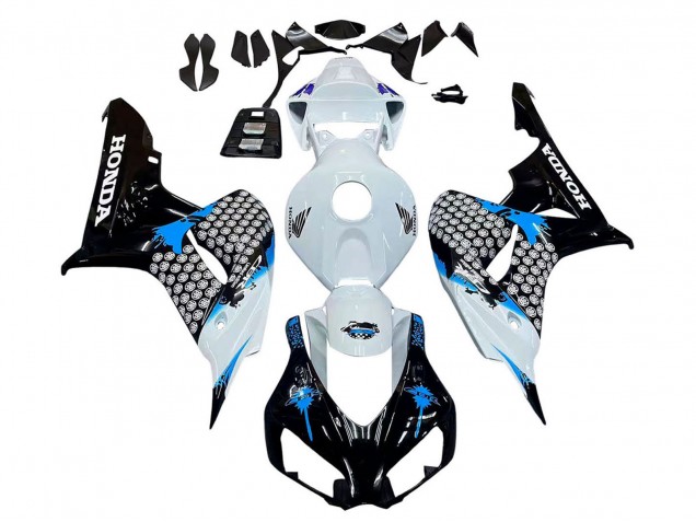 2006-2007 White Blue Glossy Black Honda CBR1000RR Motorcycle Fairing Canada
