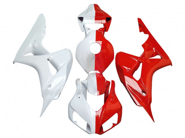 2006-2007 White Red Split Honda CBR1000RR Motorcycle Fairings Canada
