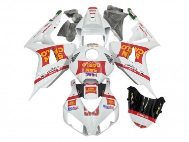 2006-2007 White Red San Carlo Honda CBR1000RR Motorcycle Fairings Canada