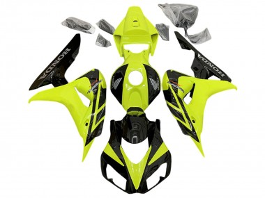 2006-2007 Yellow Glossy Black Honda CBR1000RR Motorcycle Fairings Canada