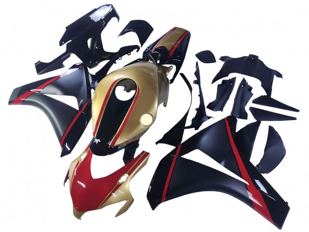 2008-2011 Gold Red Glossy Black Honda CBR1000RR Motorcycle Fairings Canada