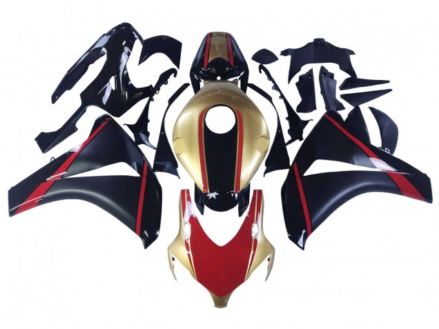 2008-2011 Gold Red Glossy Black Honda CBR1000RR Motorcycle Fairings Canada