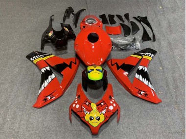 2008-2011 Red Yellow Glossy Black Shark Honda CBR1000RR Motorcycle Fairings Canada