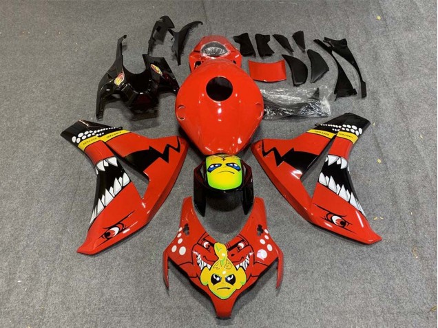 2008-2011 Red Yellow Glossy Black Shark Honda CBR1000RR Motorcycle Fairings Canada