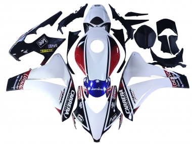 2008-2011 White Red Blue Black Star Lee Carrera Honda CBR1000RR Motorcycle Fairings Canada