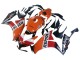 2012-2016 Orange White Red Repsol Honda CBR1000RR Motorcycle Fairings Canada
