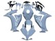 2012-2016 Light Grey Honda CBR1000RR Motorcycle Fairings Canada