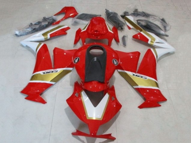 2012-2016 White Red Gold Honda CBR1000RR Motorcycle Fairings Canada