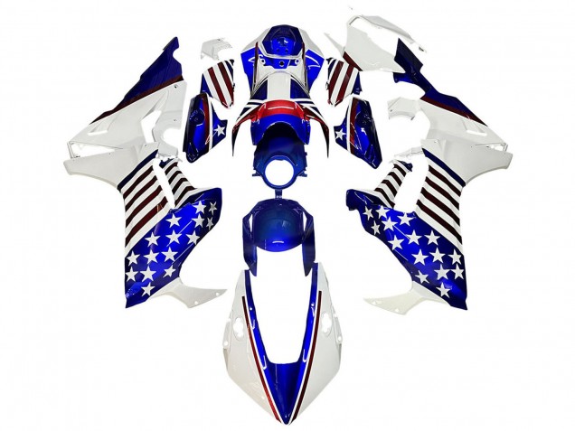 2017-2023 White Blue Red Star Honda CBR1000RR Motorcycle Fairings Canada