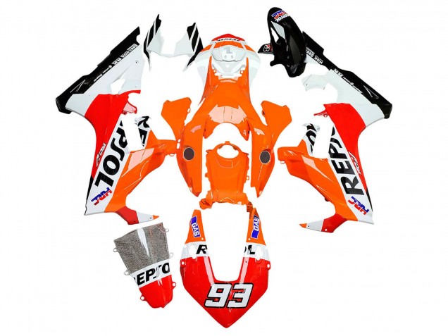 2017-2024 White Orange Red Glossy Black HRC Repsol 93 Honda CBR1000RR Motorcycle Fairings Canada