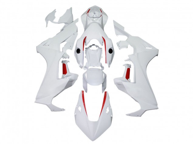 2017-2024 White with Red Line Honda CBR1000RR Motorcycle Fairings Canada
