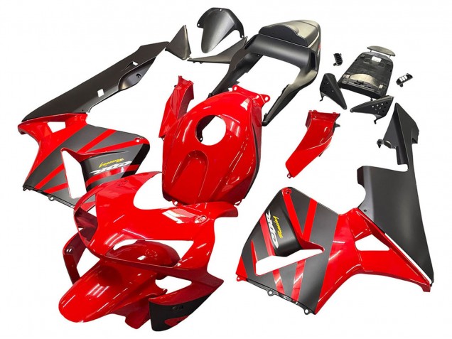 2003-2004 Red Matte Black Racing Honda CBR600RR Motorcycle Fairings Canada