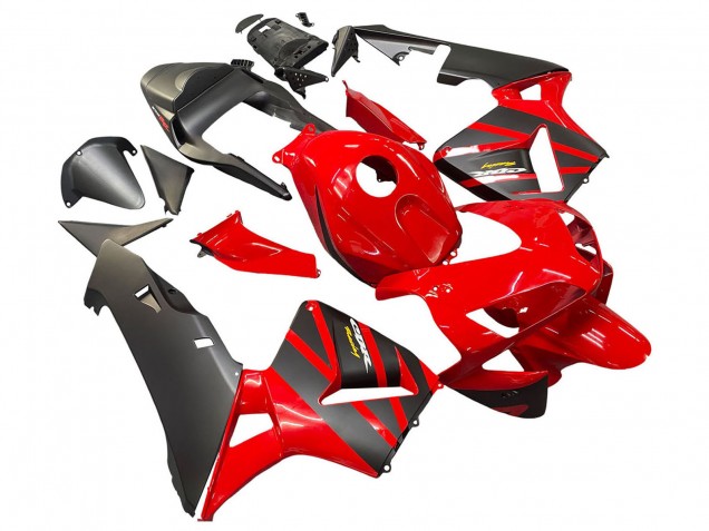 2003-2004 Red Matte Black Racing Honda CBR600RR Motorcycle Fairings Canada