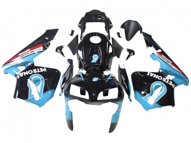 2003-2004 Light Blue Red Glossy Black Dunlop Honda CBR600RR Motorcycle Fairings Canada
