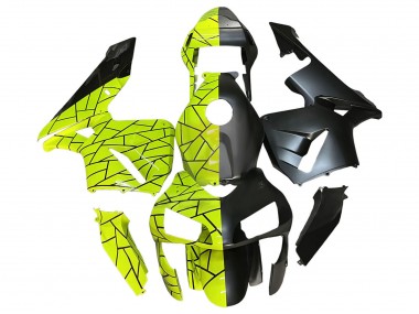 2003-2004 Fluorescent Green Matte Black Honda CBR600RR Motorcycle Fairings Canada