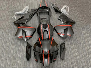 2003-2004 Glossy Black Red Stripe Honda CBR600RR Motorcycle Fairings Canada