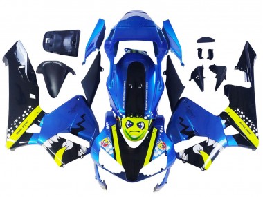 2003-2004 Blue Neon Yellow Glossy Black Shark Honda CBR600RR Motorcycle Fairings Canada