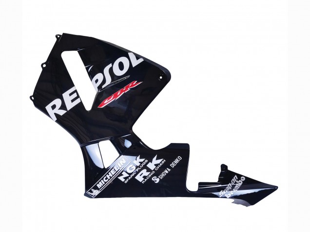 2003-2004 Glossy Black White Repsol Honda CBR600RR Motorcycle Fairings Canada