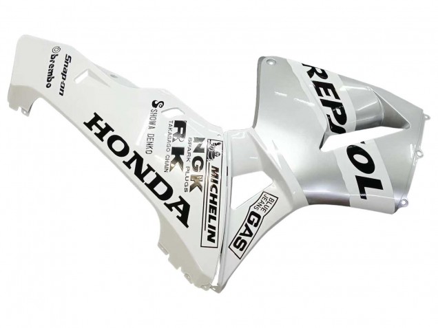 2003-2004 White Silver Black Repsol Honda CBR600RR Motorcycle Fairings Canada