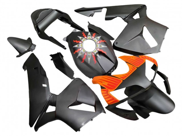 2003-2004 Matte Black Orange Honda CBR600RR Motorcycle Fairings Canada