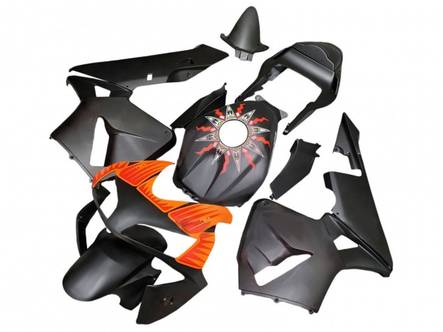 2003-2004 Matte Black Orange Honda CBR600RR Motorcycle Fairings Canada