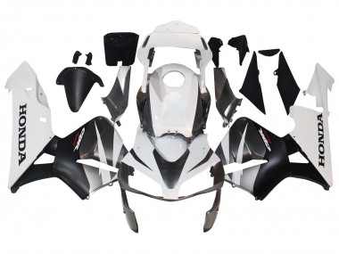 2003-2004 White Matte Black Racing Honda CBR600RR Motorcycle Fairings Canada