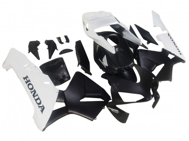 2003-2004 White Matte Black Honda CBR600RR Motorcycle Fairings Canada