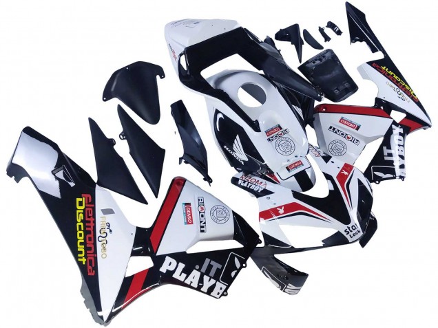 2003-2004 White Red Glossy Black DENSO Rimont Honda CBR600RR Motorcycle Fairings Canada