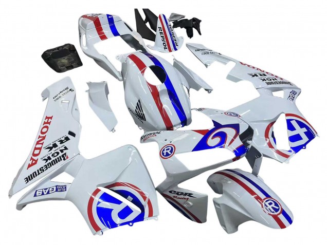 2003-2004 White Red Blue Honda CBR600RR Motorcycle Fairings Canada